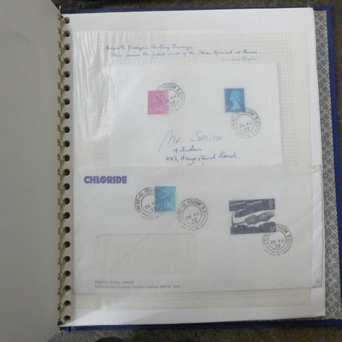 728 - Railway postmarks, a collection of covers mainly Queen Elizabeth II but some earlier, well annotated... 