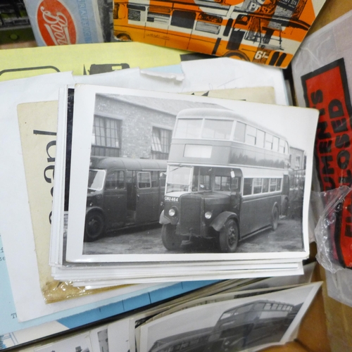 732 - Bus and coach books and photographs