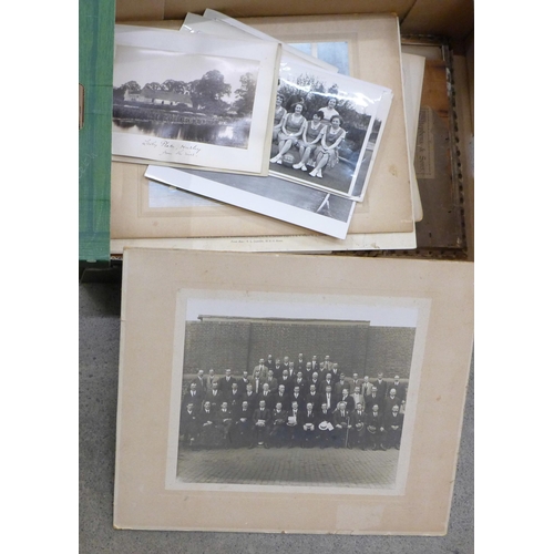 737 - Photographs medium to large, 1880s to 1950 including military, cricket Oxford area (7), Jumna Bridge... 