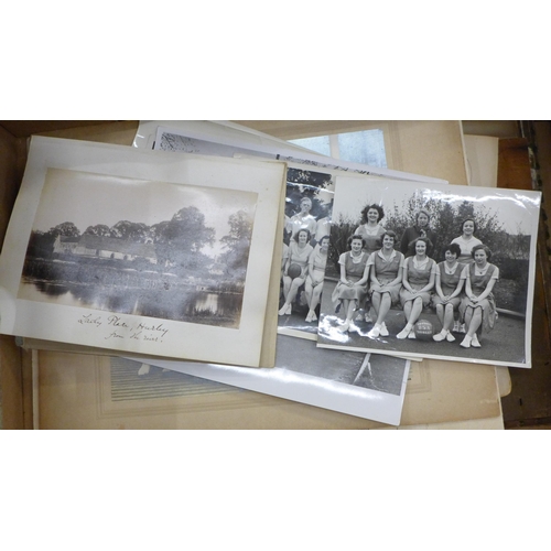 737 - Photographs medium to large, 1880s to 1950 including military, cricket Oxford area (7), Jumna Bridge... 