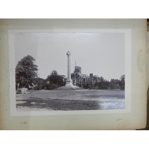 737 - Photographs medium to large, 1880s to 1950 including military, cricket Oxford area (7), Jumna Bridge... 