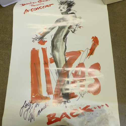 750 - A Liza Minnelli poster, signed