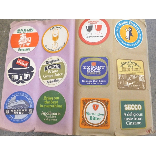 751 - An album of beer mats