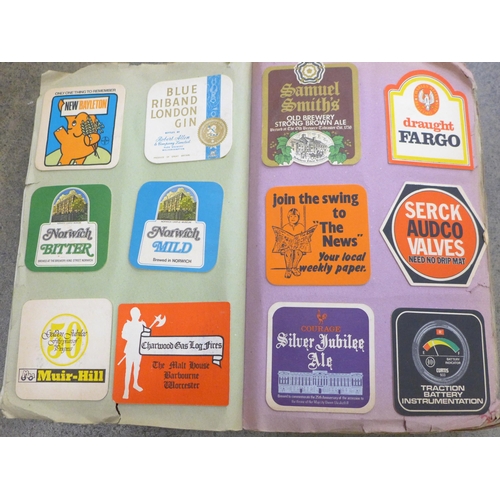 751 - An album of beer mats