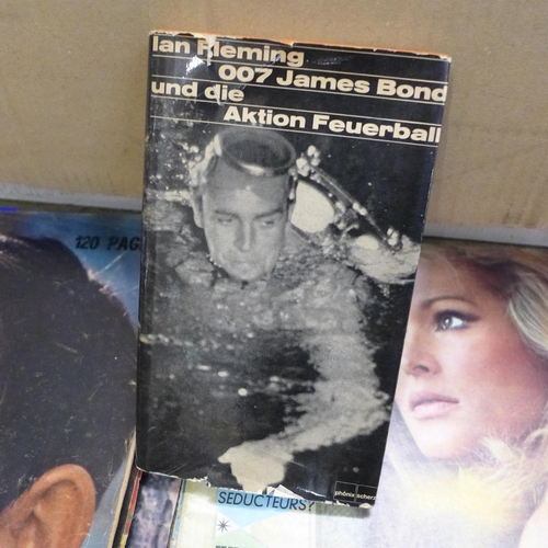 753 - James Bond books, 1960s-80s, Playboy, Oui, James Bond editions, etc.