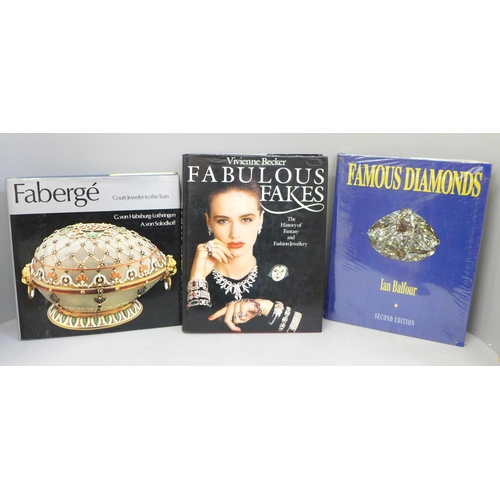 776 - Three books; Fabergé, Court jewellery to the Tsars, Famous Diamonds and Fabulous Fakes