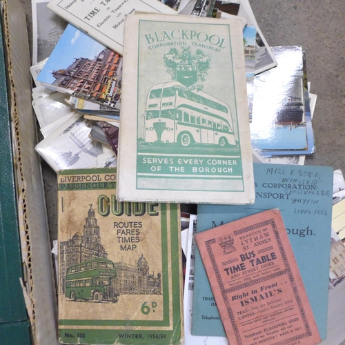 783 - A large collection of tram photographs and postcards