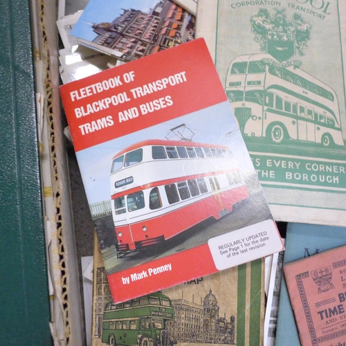 783 - A large collection of tram photographs and postcards