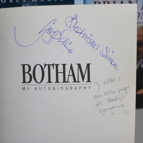 792 - Five signed biographies including Ian Botham and Tim Peake