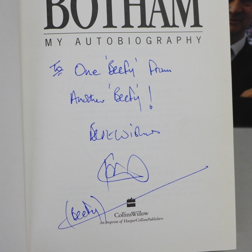 792 - Five signed biographies including Ian Botham and Tim Peake