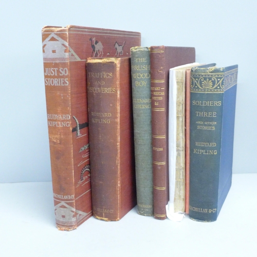 793 - Seven Rudyard Kipling first edition books