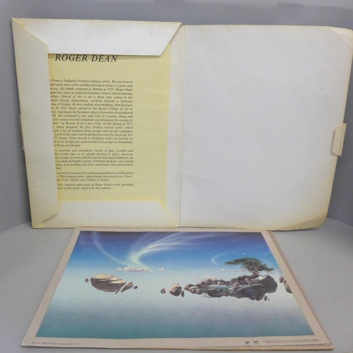 800 - A Roger Dean portfolio of prints (1970s prog rock artist for Yes)