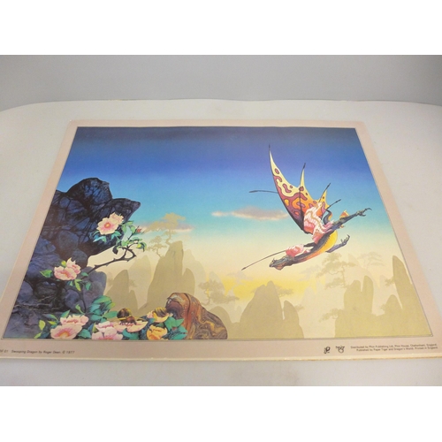 800 - A Roger Dean portfolio of prints (1970s prog rock artist for Yes)