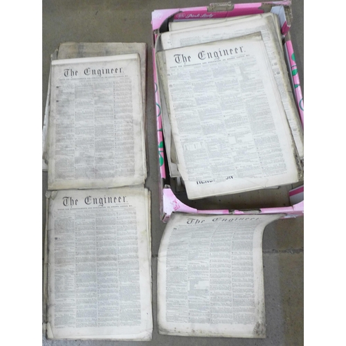 805 - A collection of approximately forty 19th Century Engineer newspapers