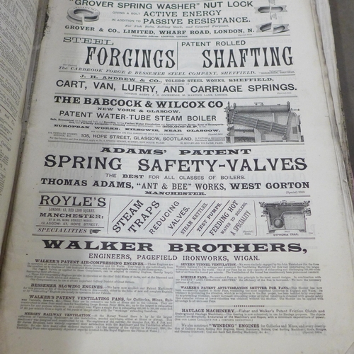 805 - A collection of approximately forty 19th Century Engineer newspapers