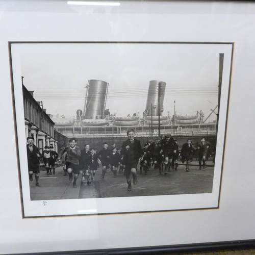 812 - Yester Years, three iconic photographs, showing At The Lido Limited Edition 19/21, Milk Delivery at ... 