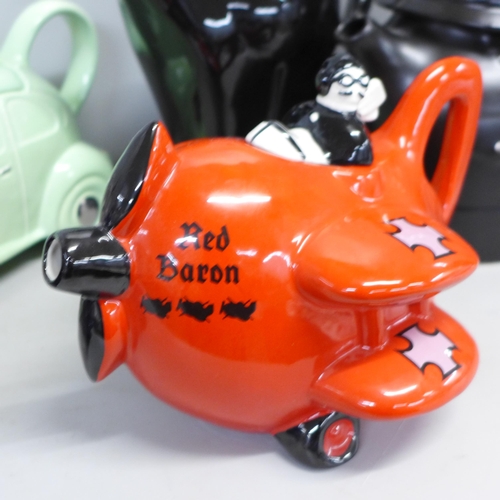 816 - Eight Carlton ware novelty teapots