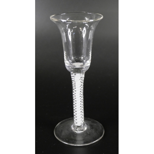 834 - Five 18th Century style wine glasses, circa 1900