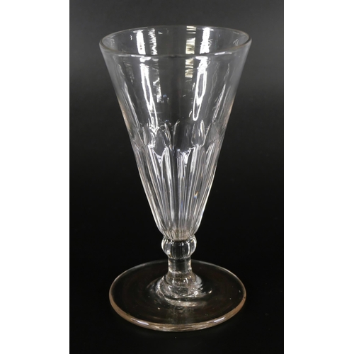 837 - Eight wrythen ale glasses, circa 1800 and earlier