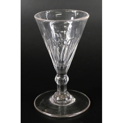 837 - Eight wrythen ale glasses, circa 1800 and earlier