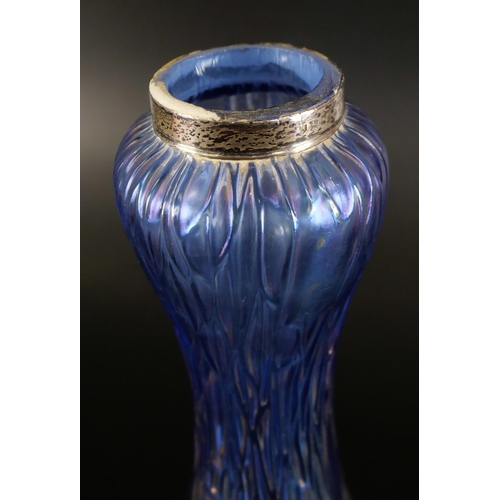 840 - A collection of enamelled and iridised glassware, two pieces possibly by Moser, some a/f