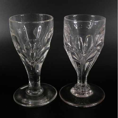 847 - Eleven tot glasses including miniatures, circa 1800 and earlier