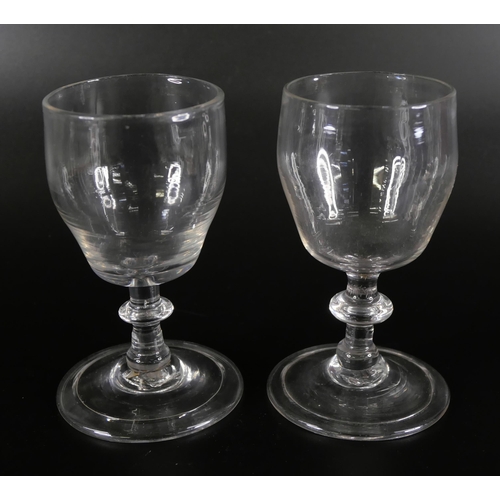 847 - Eleven tot glasses including miniatures, circa 1800 and earlier