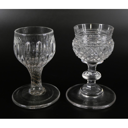 847 - Eleven tot glasses including miniatures, circa 1800 and earlier