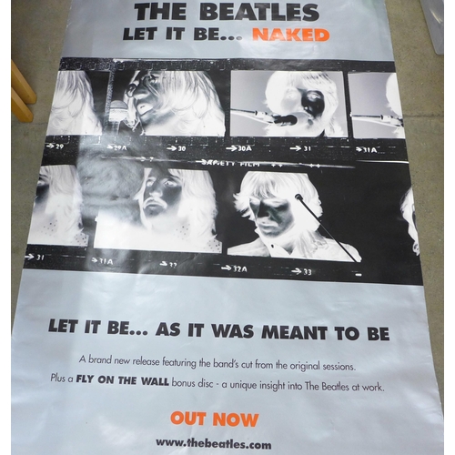 871 - A Beatles Let It Be shop advert poster