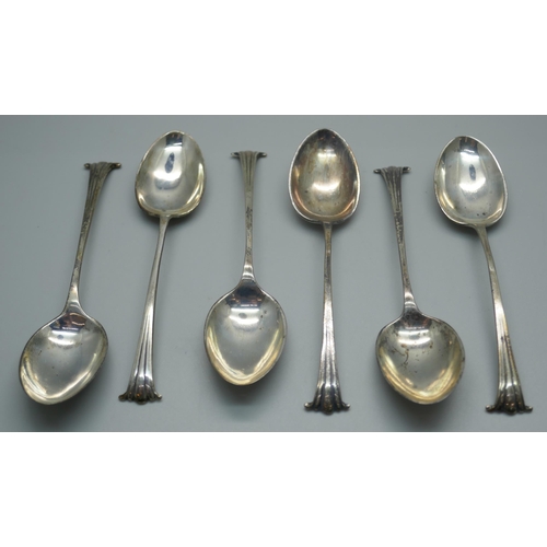 926 - A set of six silver spoons, 73.3g