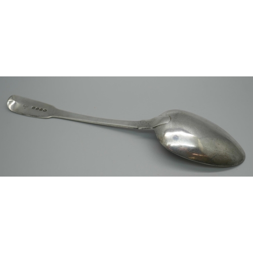 929 - A silver serving spoon, London 1808, 61g