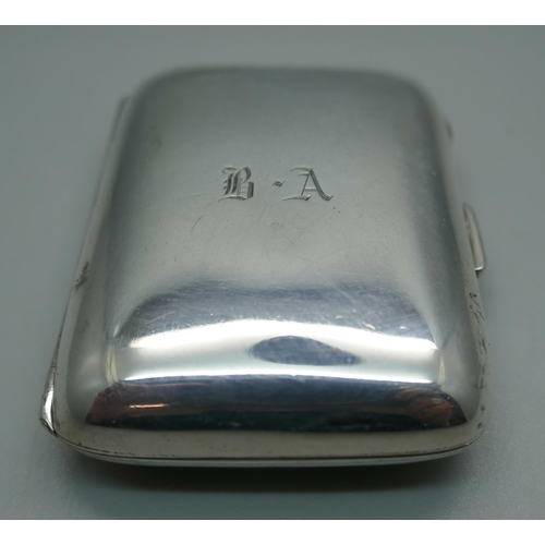 934 - A silver match book holder, Chester 1923