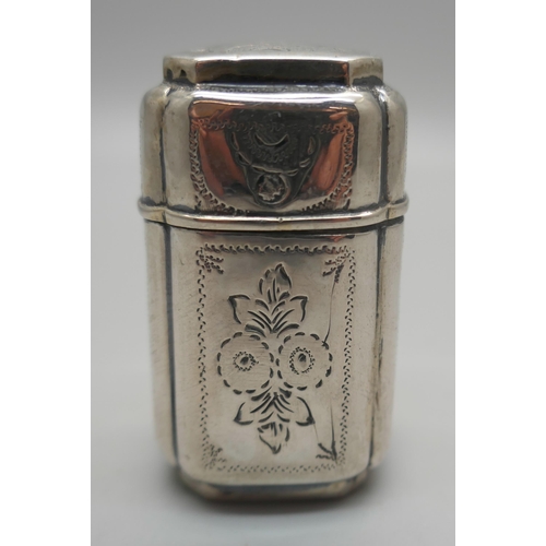 936 - A 19th Century continental silver container, 21g