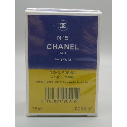 937 - A Chanel No 5 1997 limited edition Andy Warhol Foundation Parfum, 7.5ml, sealed