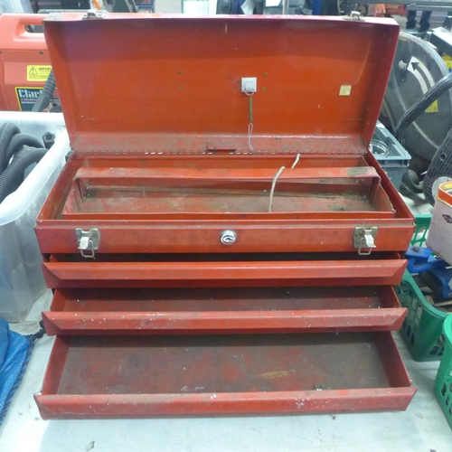 2044 - A Sykes-Pickavant 3 drawer metal toolbox