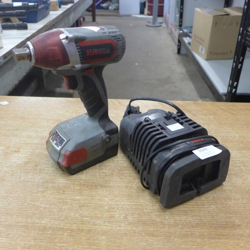2049 - A Kress 18v cordless impact driver with charger