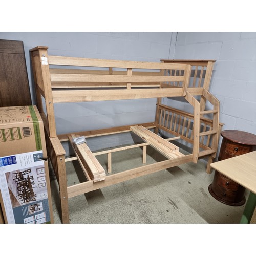 1591 - Pine bunk beds * this lot is subject to VAT