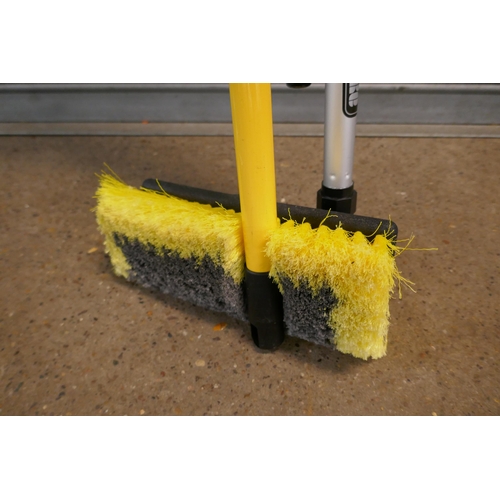 2186 - 2 Clarke Telescopic wash brushes for cleaning hard to reach places A V-Tuff patio cleaning attachmen... 