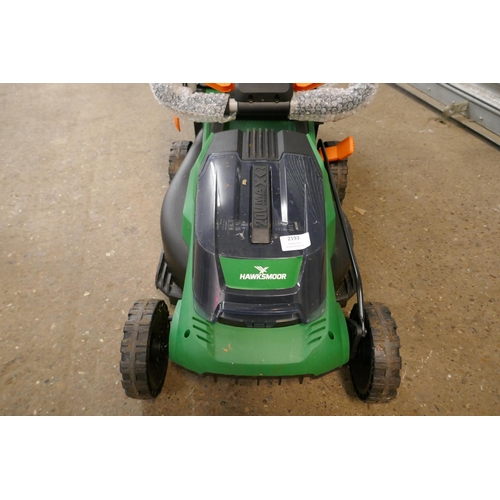 2193 - A Hawksmoor battery powered lawn mower - model no. CLM36LW