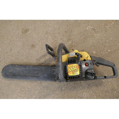 2207 - A McCulloch Mac 335 chainsaw