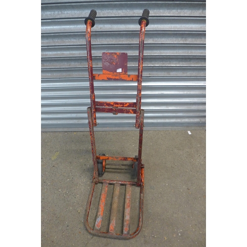 2265 - A sack trolley and wheel lock with keys