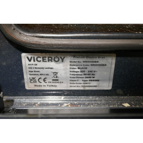 3380 - Viceroy Built-In Oven- Missing Shelves/ Heavily Used (Model No. WROV60BK)  - H595xW595xD575, Origina... 