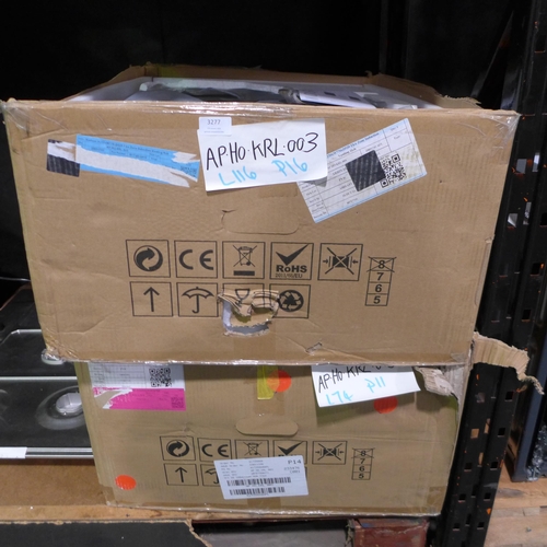 3383 - 2 x broken Karlson Flex Zone Induction Venting Hobs (422-74,116) * This lot is subject to VAT