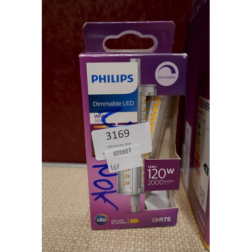 3144 - Philips LED mixed style light bulbs (R75 & E27) and Two Philips water filters - Tap and shower  * Th... 