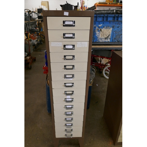 2277 - A 15-drawer multi-drawer filing cabinet