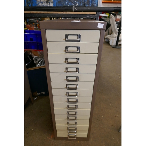 2278 - A 15 drawer multi drawer cabinet