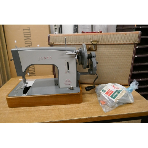 2294 - A Jones hand cranked sewing machine