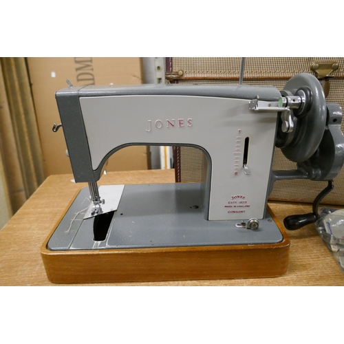 2294 - A Jones hand cranked sewing machine