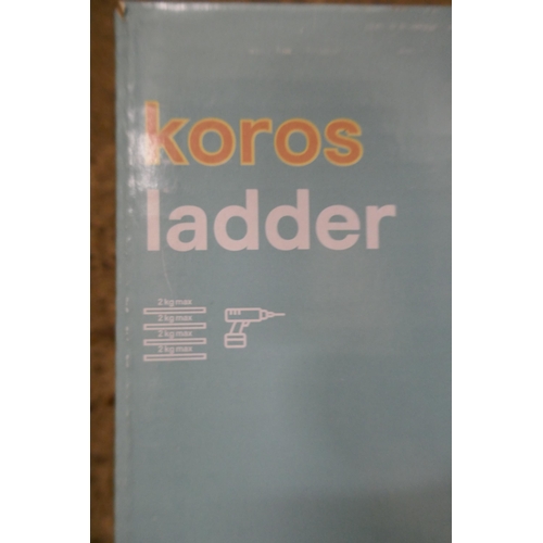 2298 - 12 B & Q Goodhome Koros towel ladder rails, chrome plated, wall mounted, unused