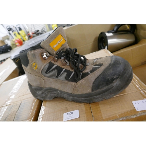 2302 - 2 Pairs of steel toe capped boots- Workware size 10 and a pair of Trojan size 10